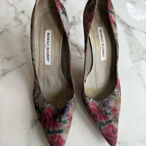Manolo Blahnik Floral Women's Shoes
